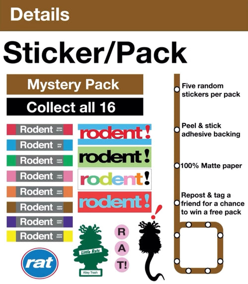 Mystery Sticker Pack (5-pack)